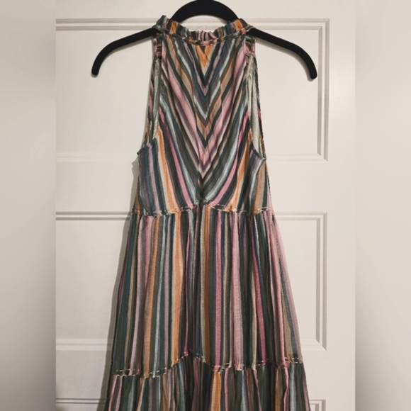 Hartly Love Sam Striped Sleeveless Multi-Color Long Dress sz xs - Picture 2 of 13